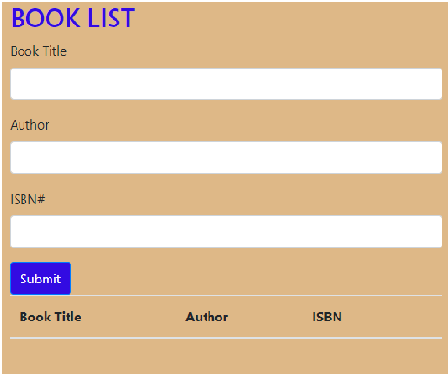 book list